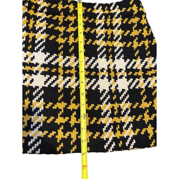 J Crew Women Wool Mini Skirt Academia Houndstooth Grunge Y2K 90s Clueless Retro - Picture 3 of 6